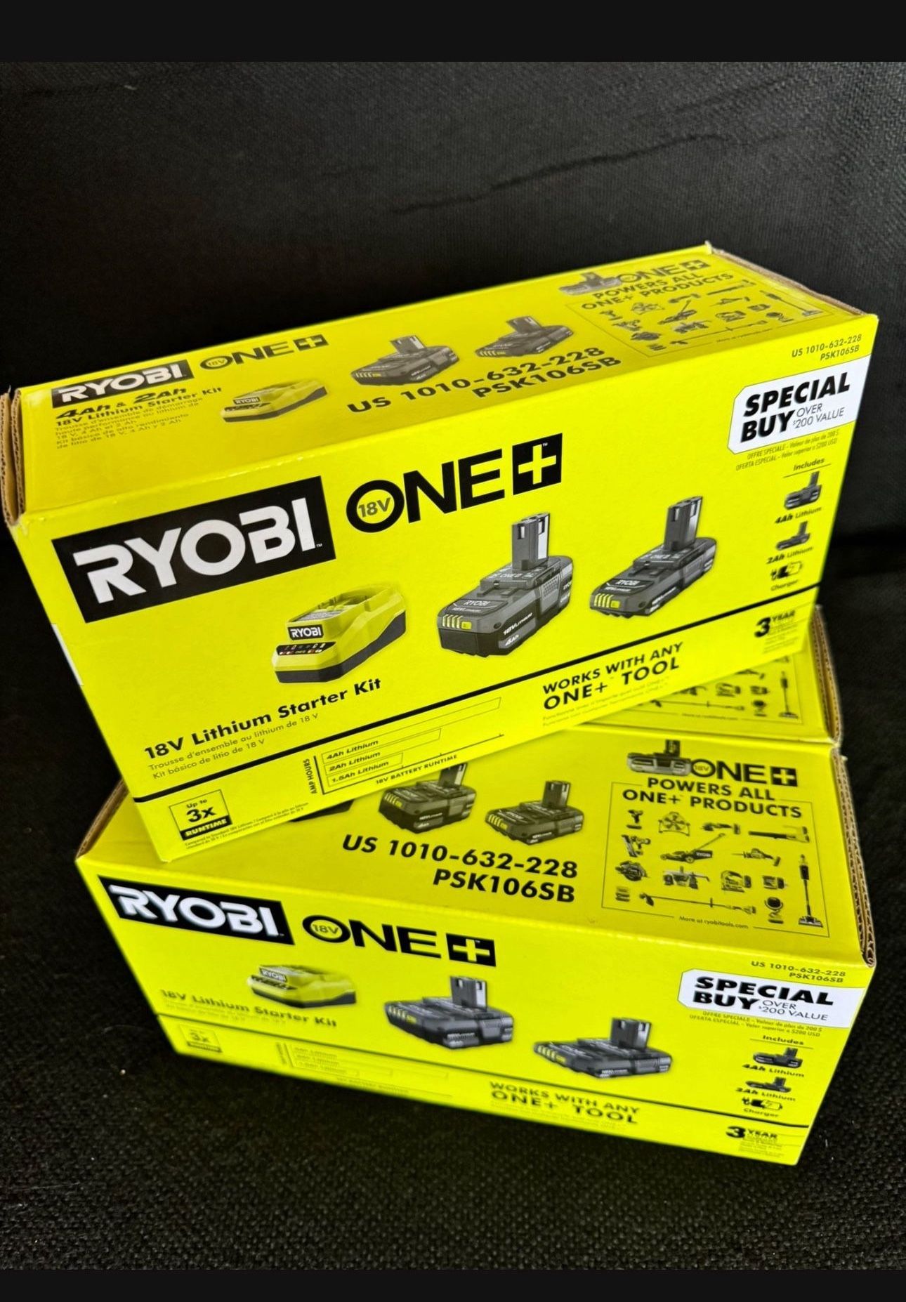 🔥 New 18V Ryobi Lithium Starter Kit Battery  