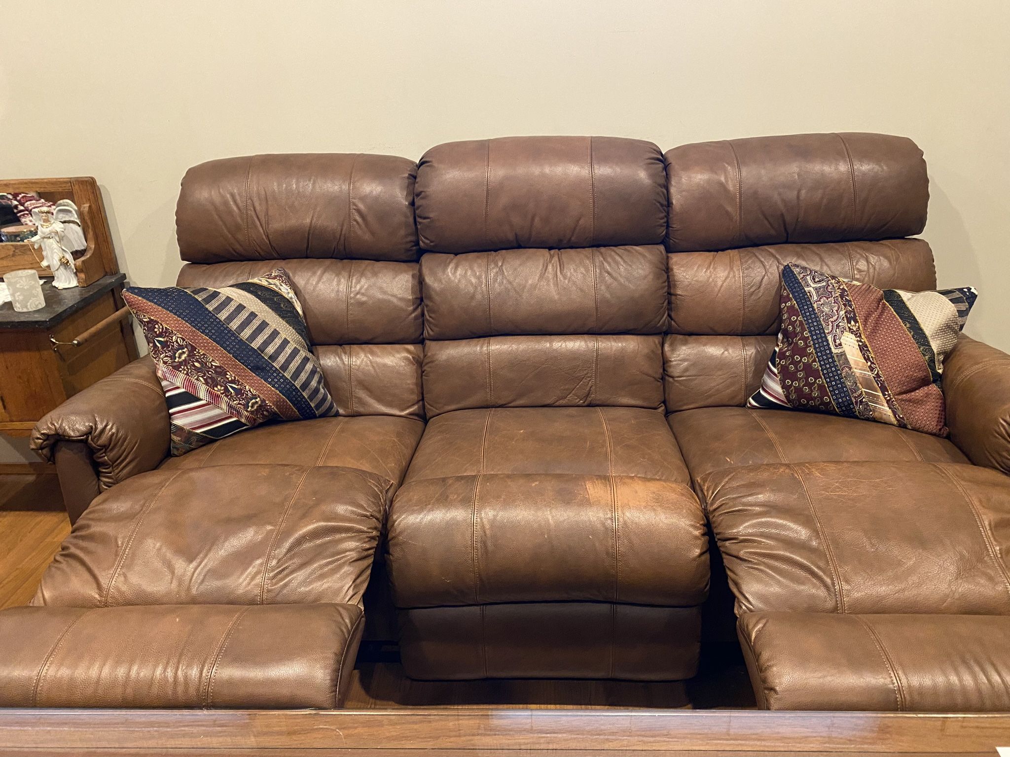 Leather Lazy Boy Couch