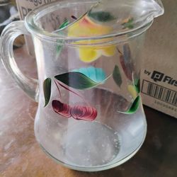 Antique Glassware  Hand painted 
