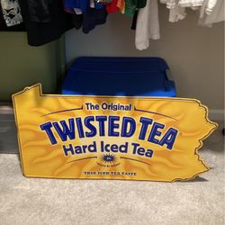 Twisted Tea Vintage Metal Bar Sign