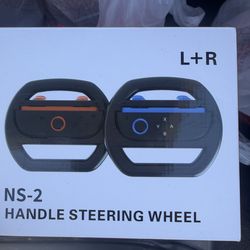 Switch2 Left and Right Handle Grips NS2 Console Racing Steering Wheel Accessory for Racing and Fighting Game Scenarios.1 Pair (Handle Steering Wheel)