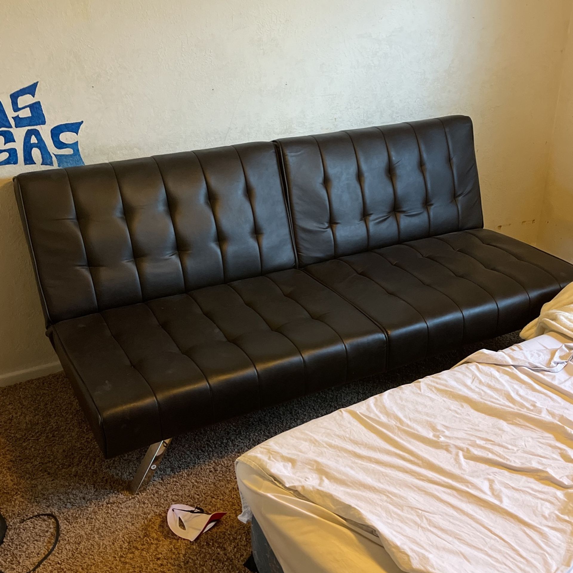 Futon Couch Faux Leather