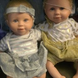 Ashton Drake Twins (Silicone Arms ,legs And Head)