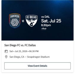 San Diego FC tickets