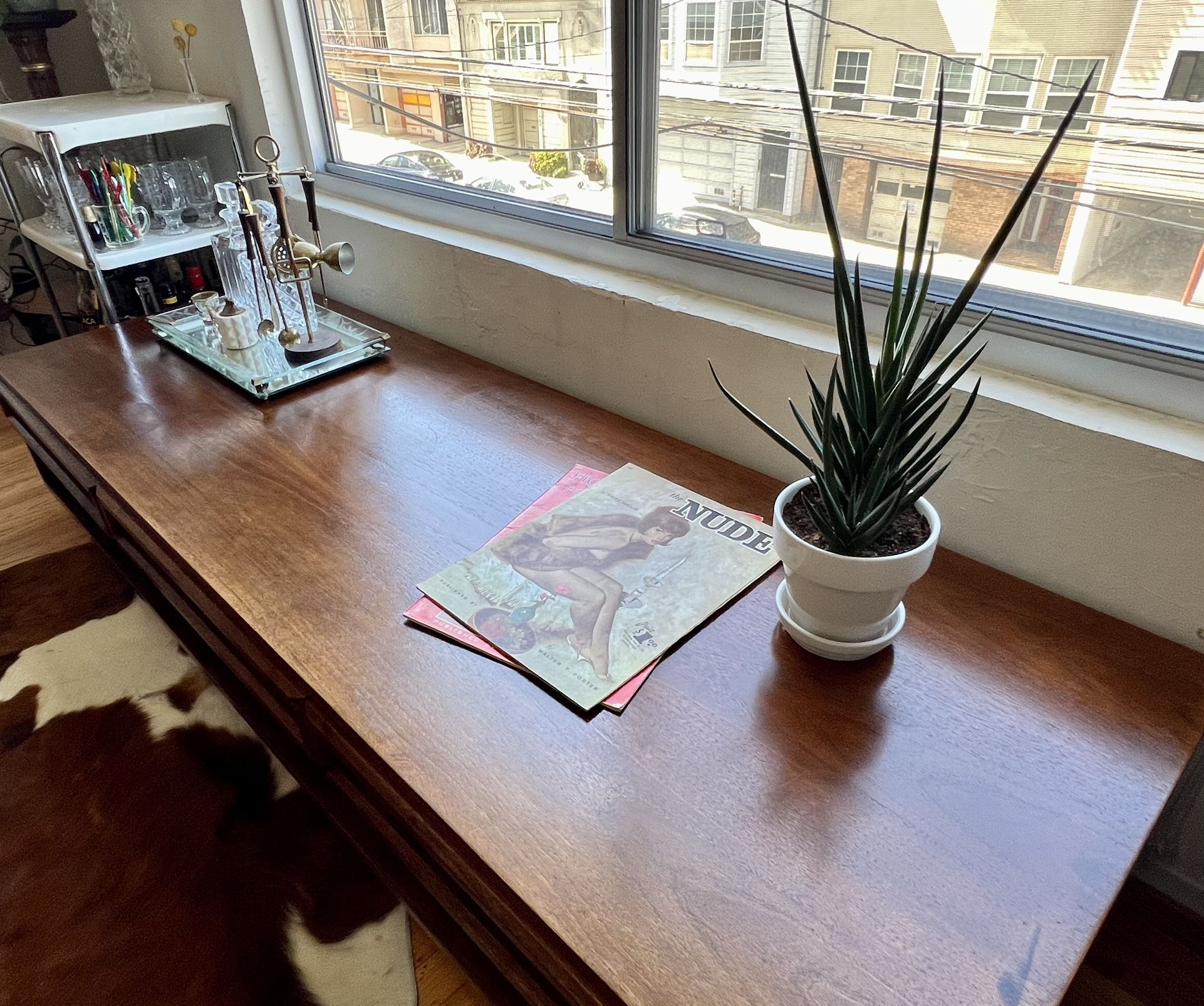 Mid Century Brown & Saltman Coffee Table Wood storage