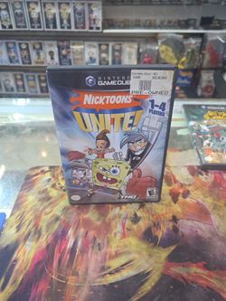 Nicktoons Unite (Nintendo GameCube, 2005) W/ Case Tested Working