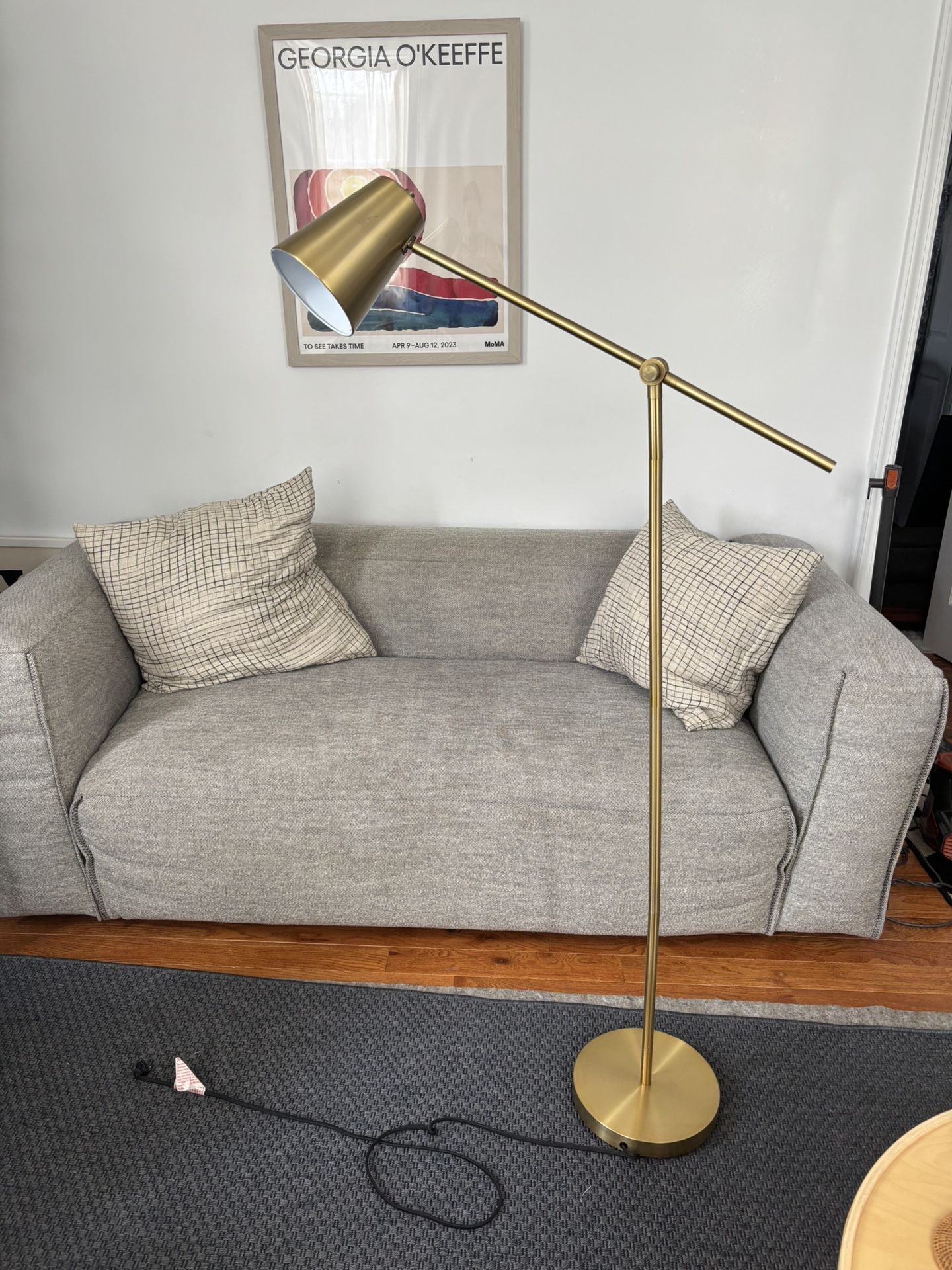 Gold Cantilever floor Lamp