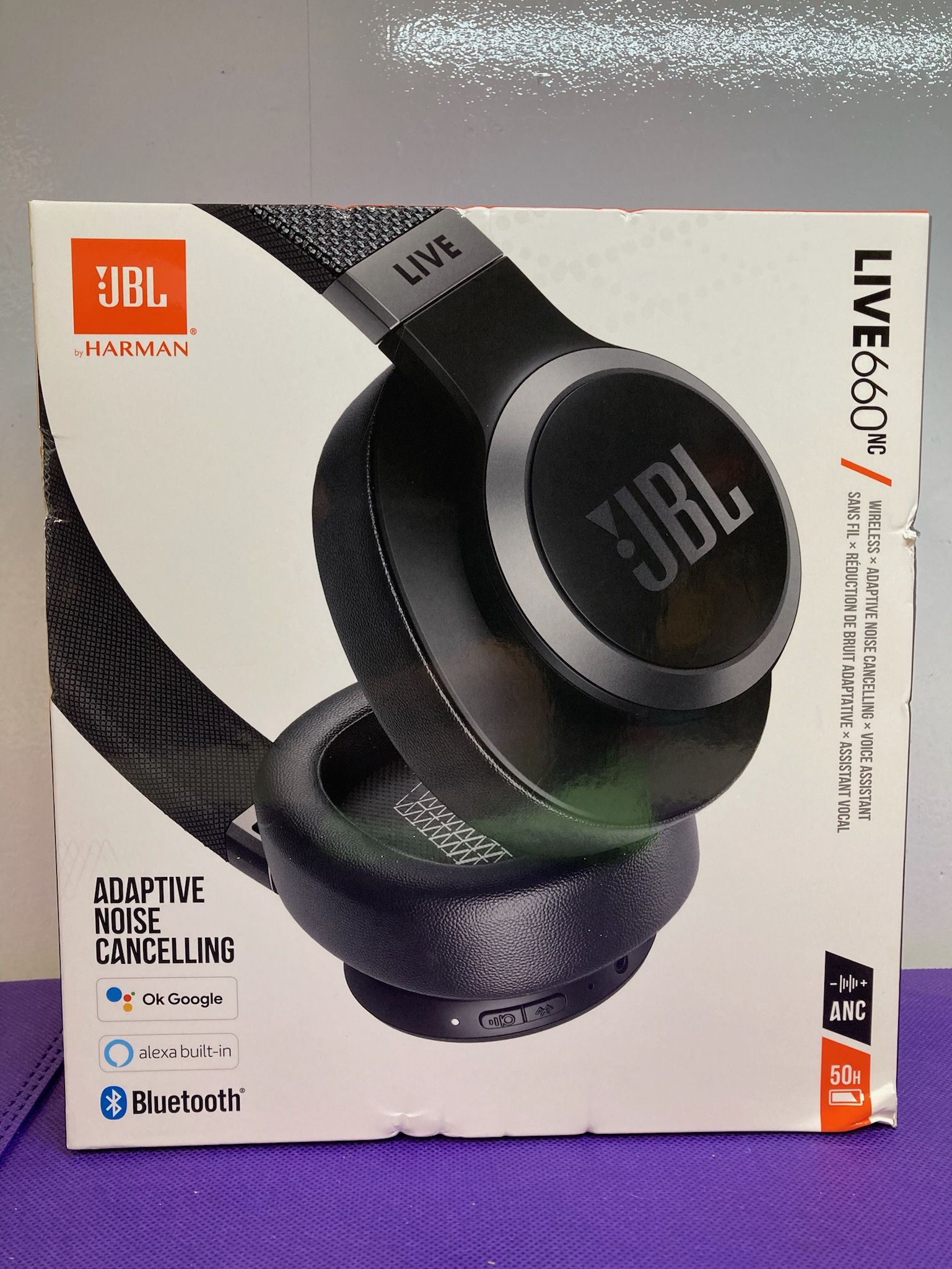 NEW JBL Live 660NC Bluetooth Wireless Over Ear Noise-Cancelling Headphones