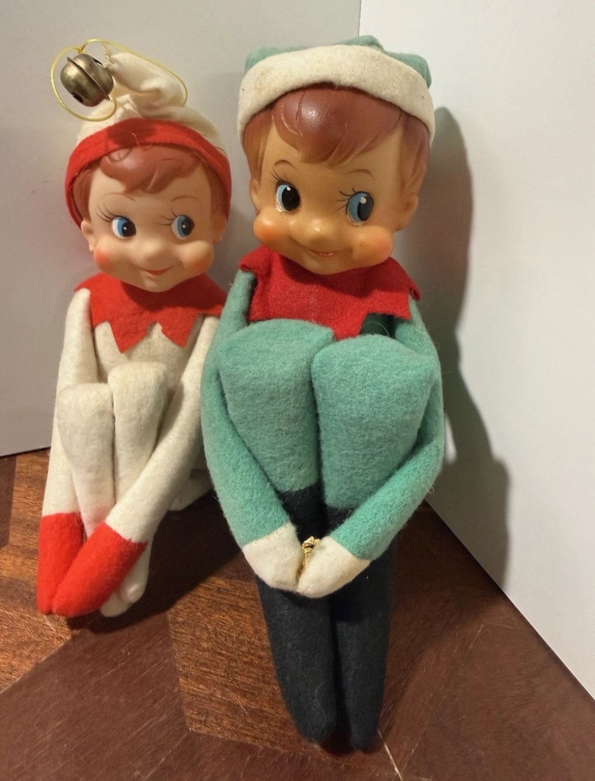 Pair of Vintage knee hugger Christmas Elf