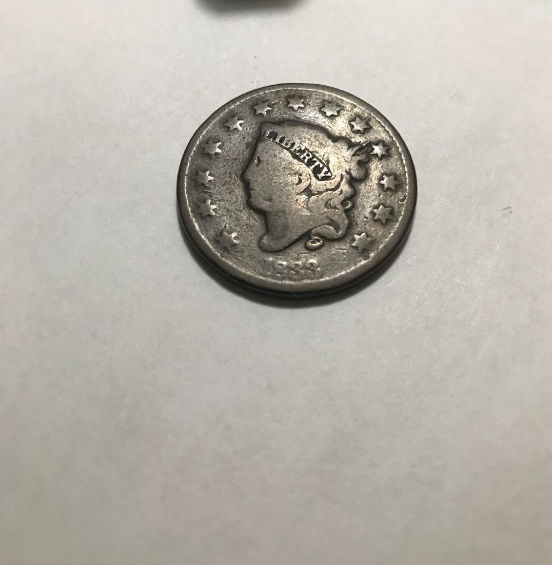 1833 Larger One Cent Coins