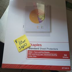 Standard sheet protectors