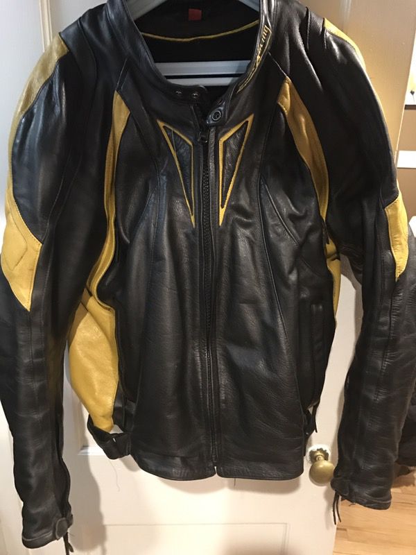 First racing padded motorcycle jacket xl