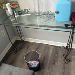 Glass Entry Way Table