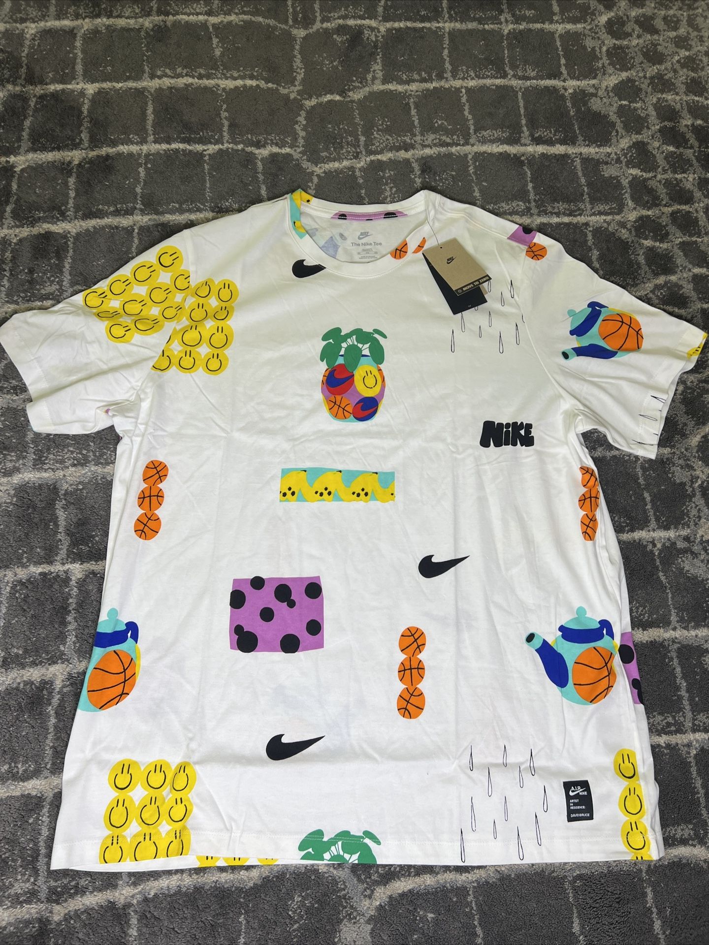 Nike Sportswear Size 3XL Men's T-Shirt David Bruce | New With Tags | White | Fast Shipping