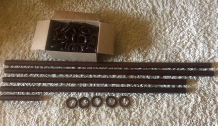 Wood Curtain Rods, Finials and Rings