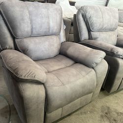 Pair of Barcalounger Jones Fabric Rockers   PLEASE READ AD Retails for over $750 each SELLING AS ROCKERS ONLY NEITHER RECLINER, it may be motor or wir