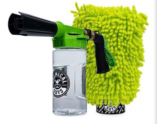 Foam blaster for car wash and mitt