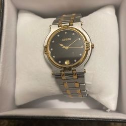 Gucci Watch 9000M Series Vintage (Near Mint) New Battery 