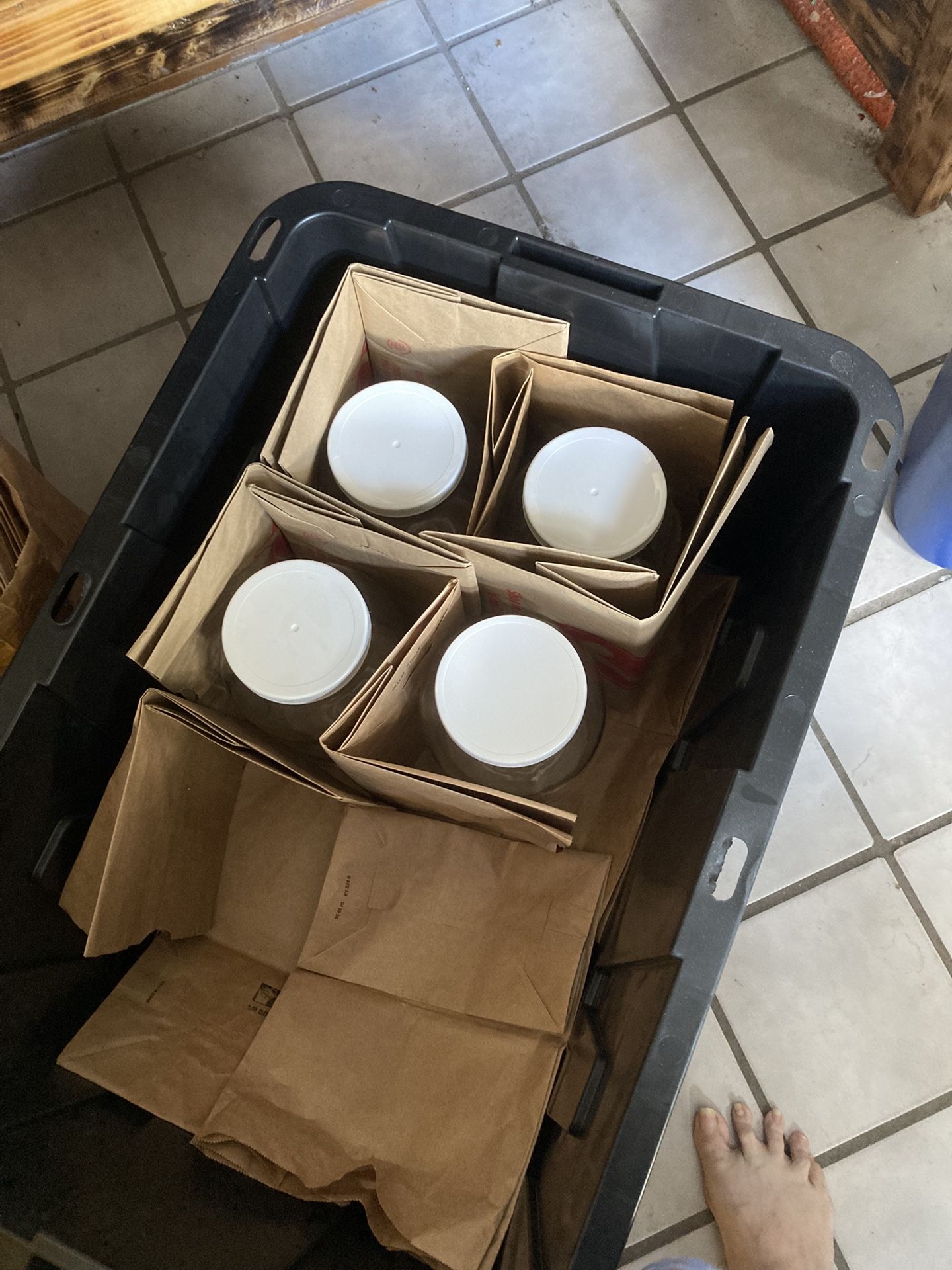 Gallon Glass Jars With Plastic Lids