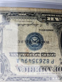 3 Different Error 1$ Bill's This Is Real Currency Silver Certificate 2 From 1950s 1 From 1935