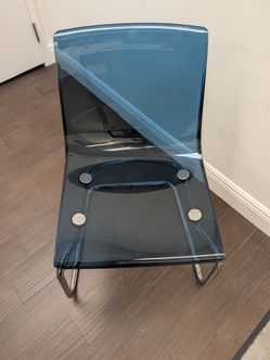 IKEA Tobias Chair – Blue / Chrome Base