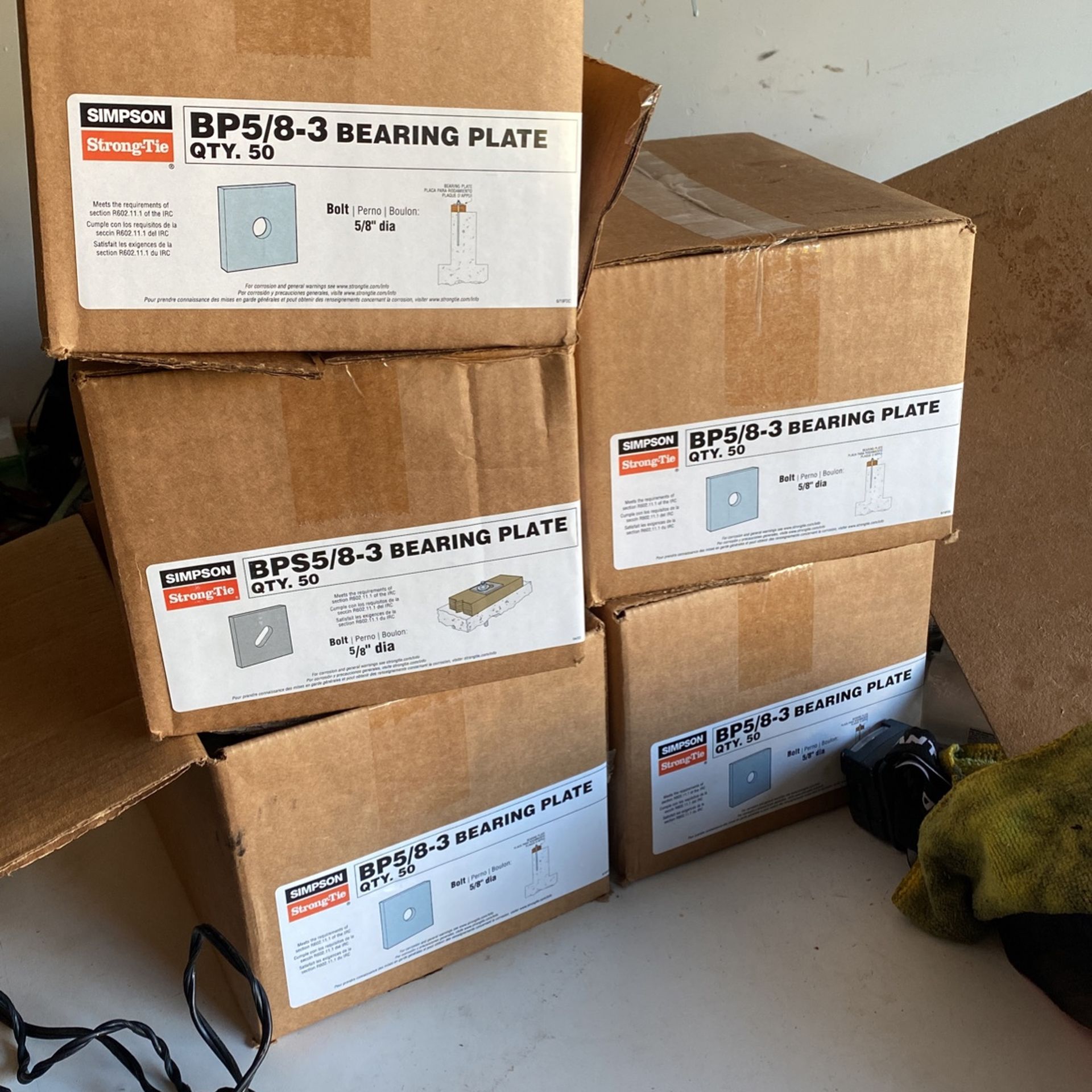 Bearing Plate Sill Plate Simpson Washers