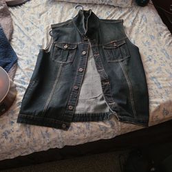 Jean Vest With No Tagging XL