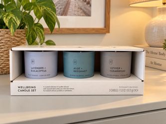 Wellbeing Candle Set – 3 Scented Candles