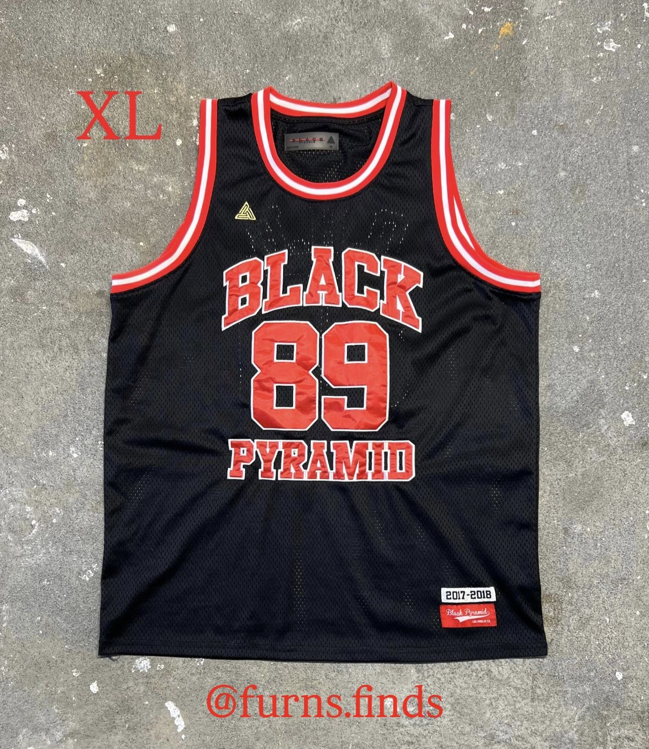 2017 Black Pyramid Chris Brown Basketball Jersey