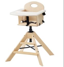 IKEA GRÅVAL junior/highchair with tray in birch wood



