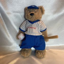 Terry’s Village Baseball Bear 13″ Plush – Let’s Play Ball – Bat & Ball