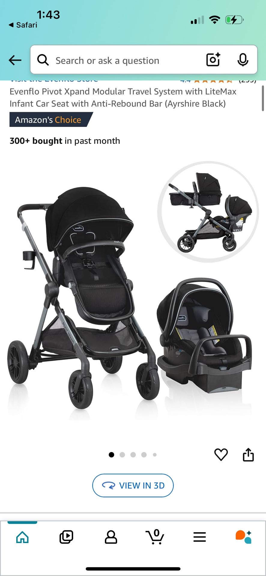 Even Flo Double Stroller