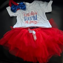 Brand New Infant 4th Of July Outfit