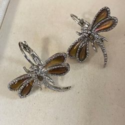 Aretes Stainless Mariposa Joyería Antigua 