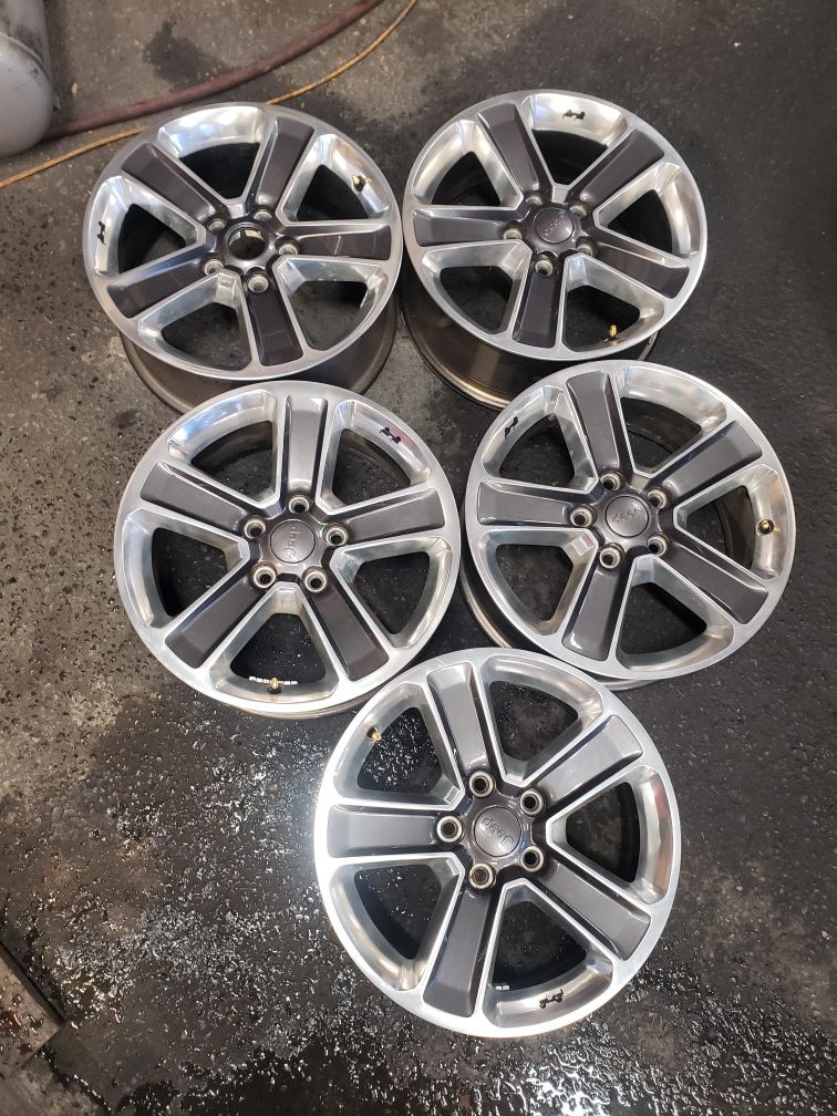2018 Jeep WRANGLER wheels R18 ×5 for $210 all 5.