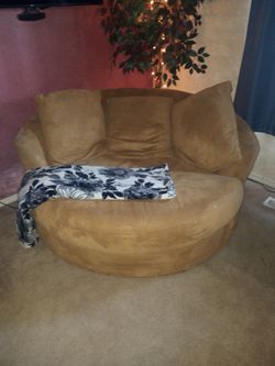 Oversized Round Couch Snuggle Couch