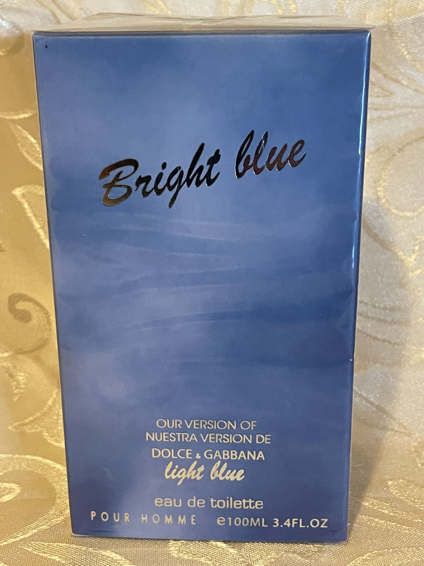 BRIGHT BLUE FOR MEN COLOGNE SPRAY SPECIAL VERSION OF DOLCE & GABANA 