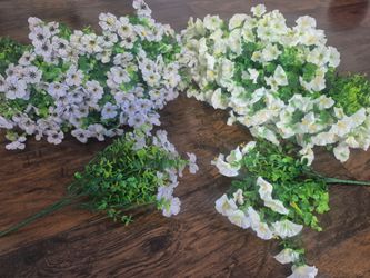 24 Pcs Artificial Flowers for Outdoors Decorations