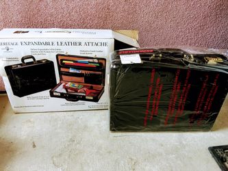 New heritage expandable leather attache