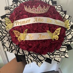 Eternal Flower Bouquet 50 Roses- Ramo Buchón 50 Rosas 