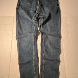 Pre Owned Good  Zara  Skinny  Blue  Denim Jeans  Zip Fly Men  Size 32 x 31 