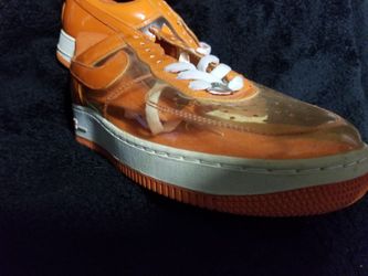 Transparent And Orange Air Force 1's