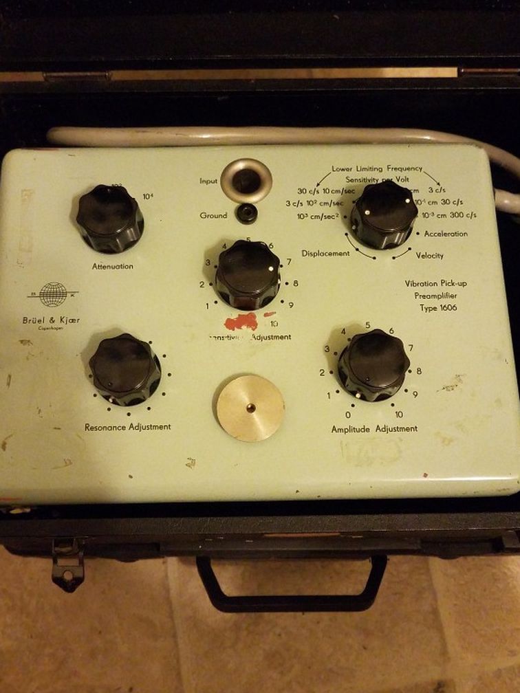 Rare Scientific Audiophile Brand Bruel & Kjaer Vibration Pick-up Preamplifier