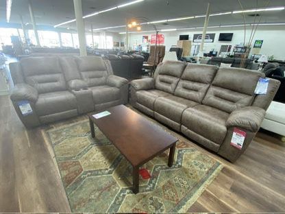 Ashley Brand Reclining Sofa And Love Seat Couch Set 
