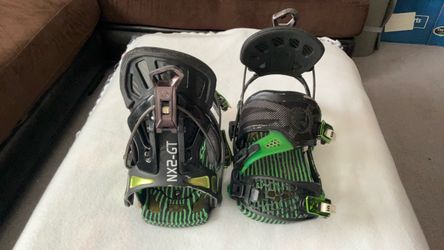 Green Flow NX2-GT Snowboard Bindings large