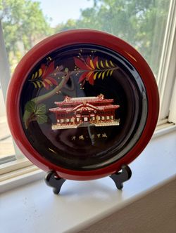 This is Ryukyuan lacquerware, a traditional craft from Okinawa, Japan
