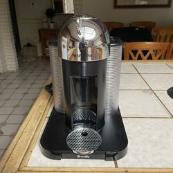 Nespresso® by Breville Vertuo Coffee and Espresso Machine with Aeroccino in Chrome