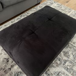 Ottoman with Storage Black 