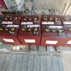 New 6 Volt Trojans 225 Amps 75 Each Exchange I Have Eight