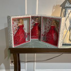 3 Beautiful Holiday Barbie 2012